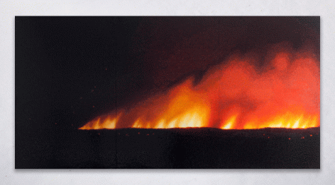 ALT="Teresita Fernandez, Fire (America), 2016, Glazed ceramic"
